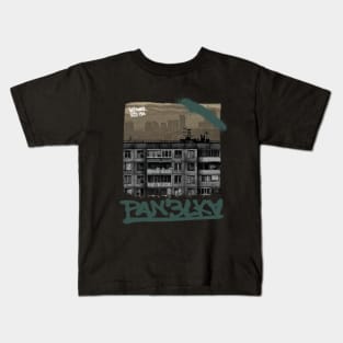 POST-SOVIET PANELKA // Typical russian panel houses Kids T-Shirt